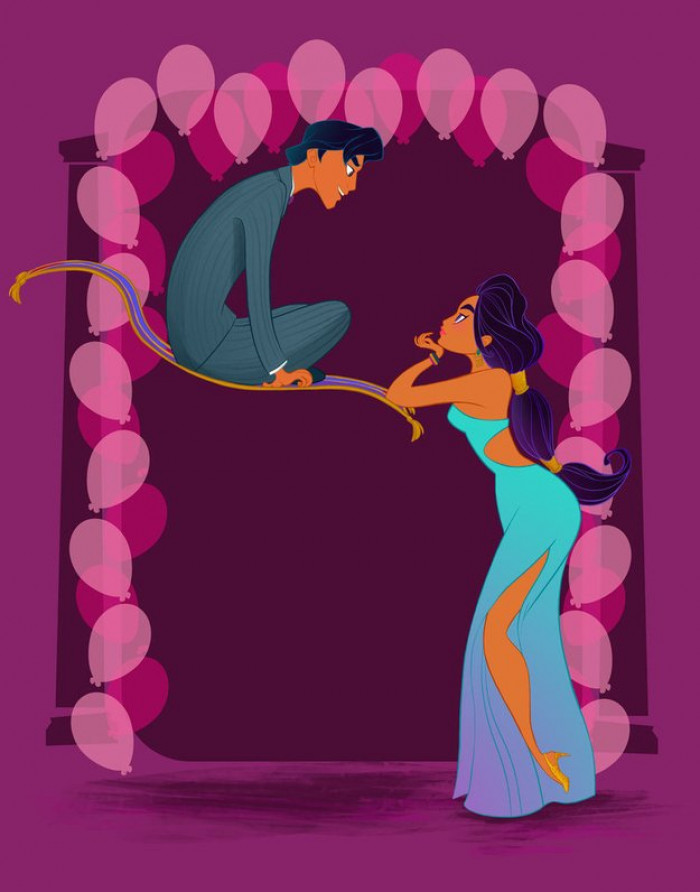 2. Aladdin and Jasmine - Aladdin