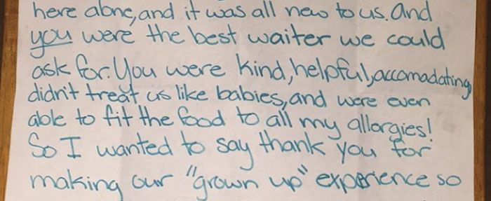 Waiter Receives Touching Letter From Teens Who Left Him With Only A $3. ...