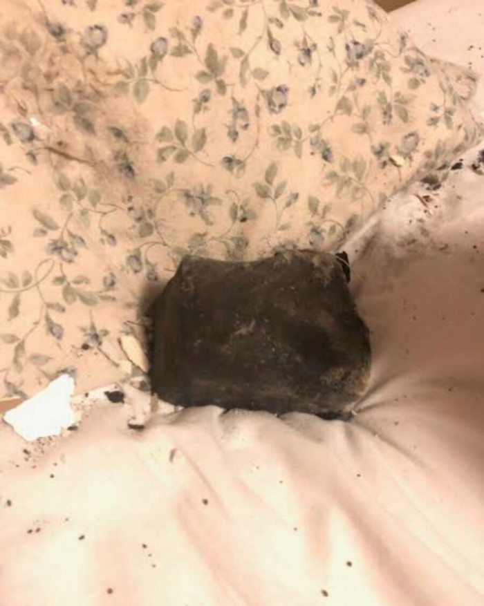 Moments later, she heard a massive crash.