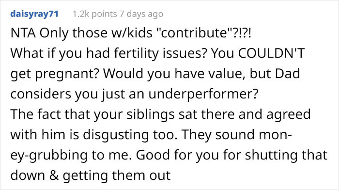 Apparently, the parents seem to ignore the fact that their daughter has been doing a great job keeping the house clean so everybody gets a comfortable home to stay for the holidays