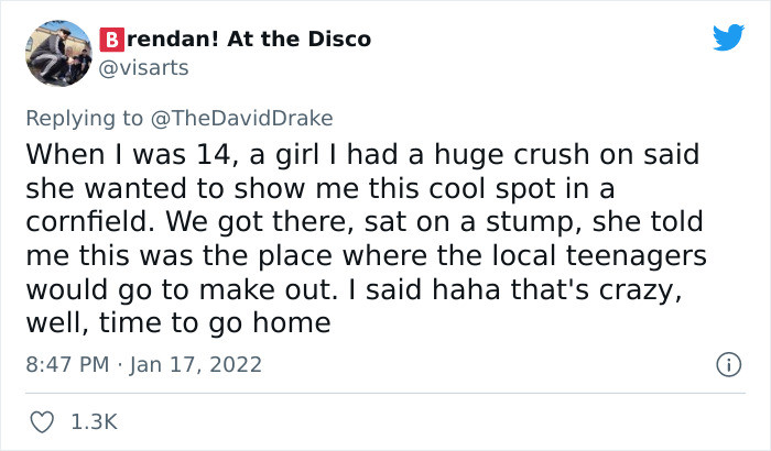 13. Really? That's crazy.