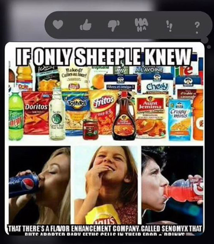 This is yet another conspiracy that she believes.