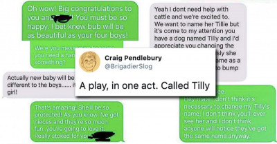 Apparently A Baby Sharing The Same Name As A Dog Is Earth Shattering. At Least This Woman Thought So