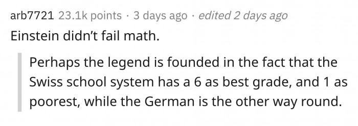 12. Math is overrated in any country.