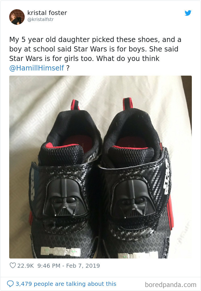Mom tweets after her 5-year-old daughter complained about a boy telling her that Star Wars is just for boys