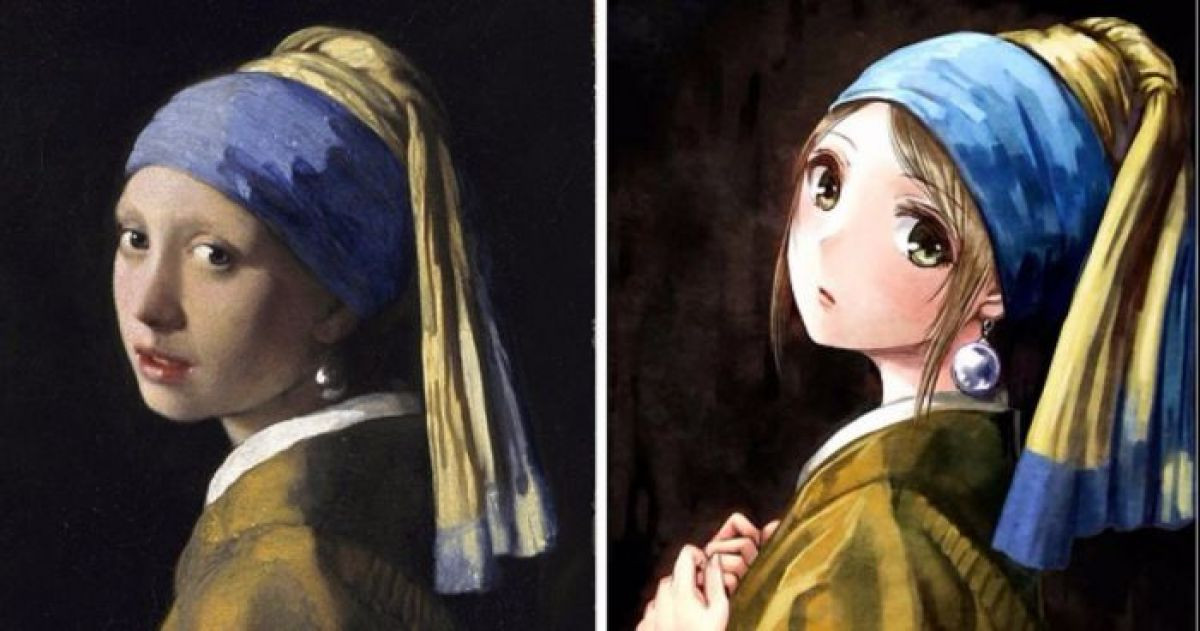 16 Famous European Paintings Re-Imagined As Anime