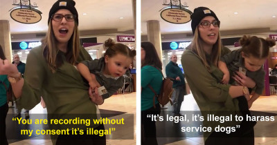 Kid Tries To Pet Service Dog And Was Refused So Her Mom Went Crazy
