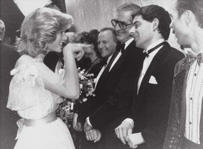 26. When Princess Diana Meets Comedian Rowan Atkinson (Mr. Bean) In 1984