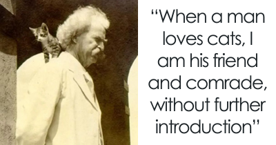 Vintage Photos Suggest Mark Twain Was Totally Obsessed With Cats