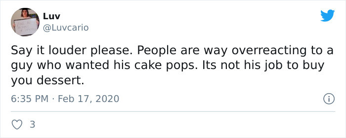 It was a date. Wasn't he supposed to be considerate?