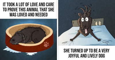 Artist Depicts The Seriousness Of Spontaneously Adopting A Dog And It Knocks Us All In Our Feels