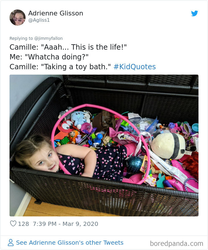 12. Bathing in toys, duh!