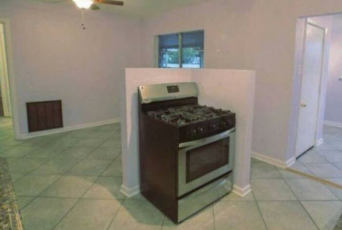 Lonely stove.