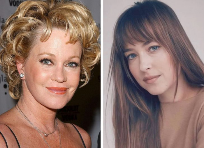 10. Melanie Griffith and her daughter, Dakota Johnson