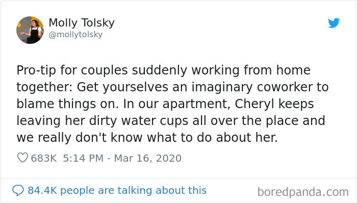 Here is Molly's tweet: