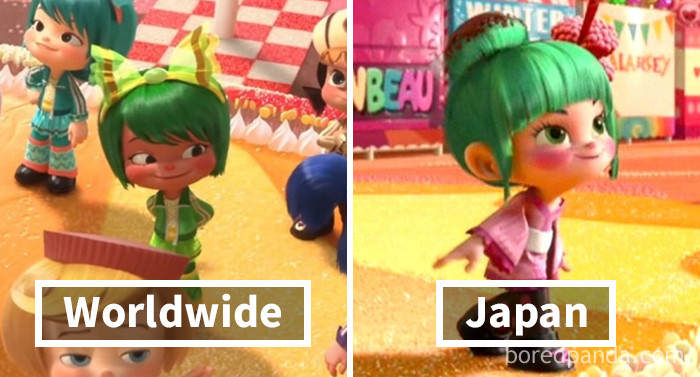 #12 Wreck It Ralph: Minty Zaki Becomes Minty Sakura In The Japanese Version Of The Movie