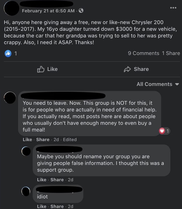 24. How insensitive!