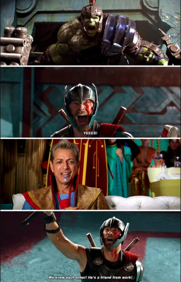 Apparently, a Make-A-Wish kid suggested this to Hemsworth, so he went with it.