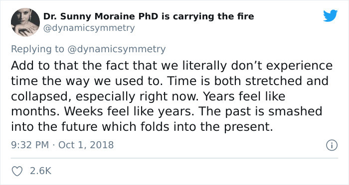 Time is an enigma, or something about wibbly-wobbly.