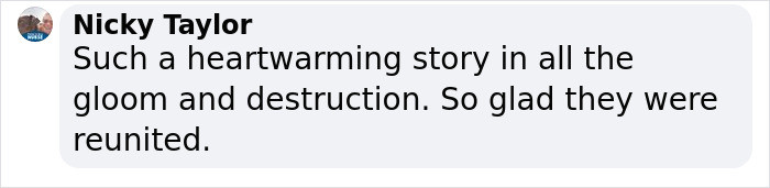 Everyone is glad they found each other again