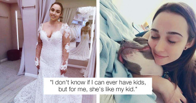 This Bride Ordered A Wedding Dress For Her Pit Bull, and It's Honestly the Cutest Thing