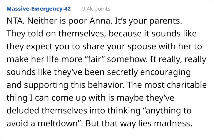 That way lies madness