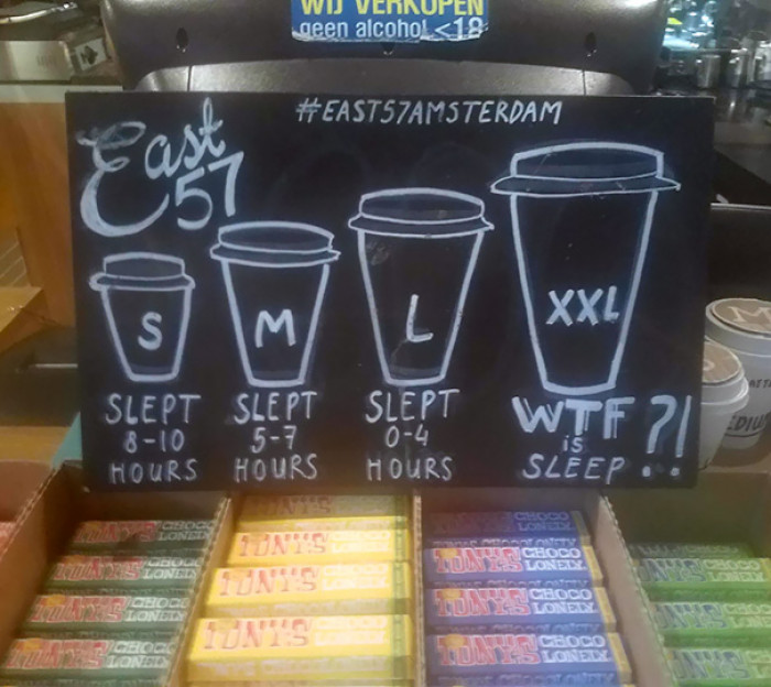 #32 Coffee Shop Drink Sizes Based On How Much Sleep You Had Last Night