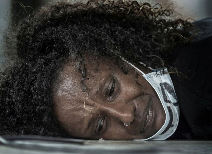 8. Tears For George Floyd. Gold In Editorial, Political