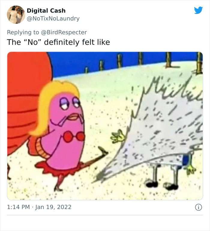 A short and sweet clapback