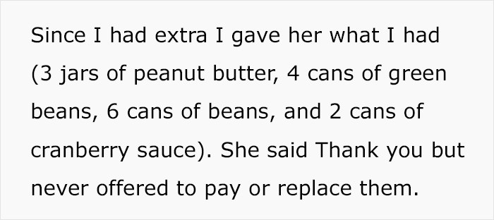 Giving but not receiving