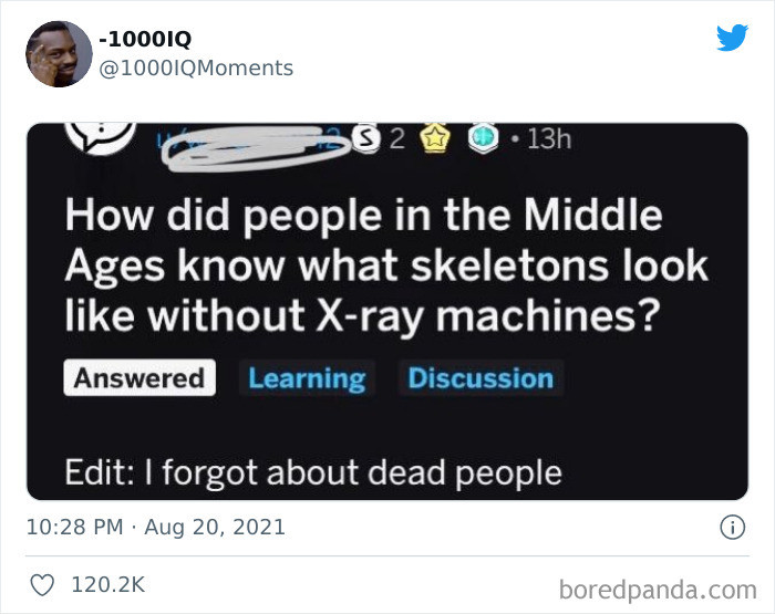 13. I see dead people....