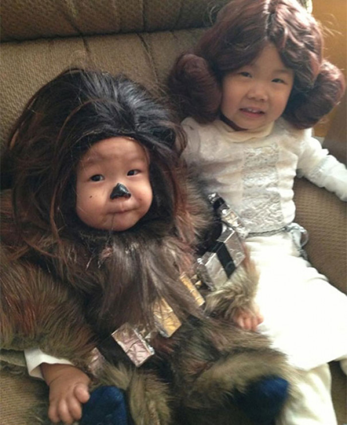 #28 Baby Chewbacca And Little Leia Costume