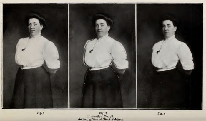 This woman has been made to look thinner.