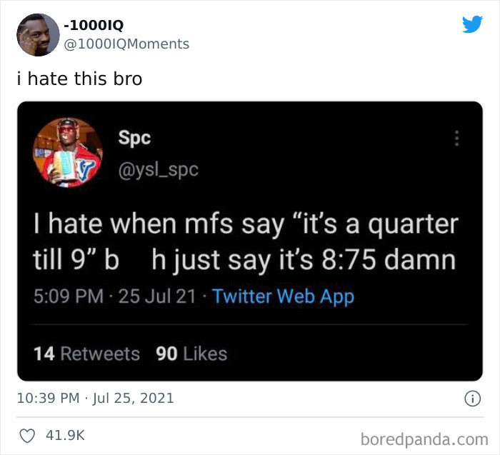 22. 8:75? I am late for work!