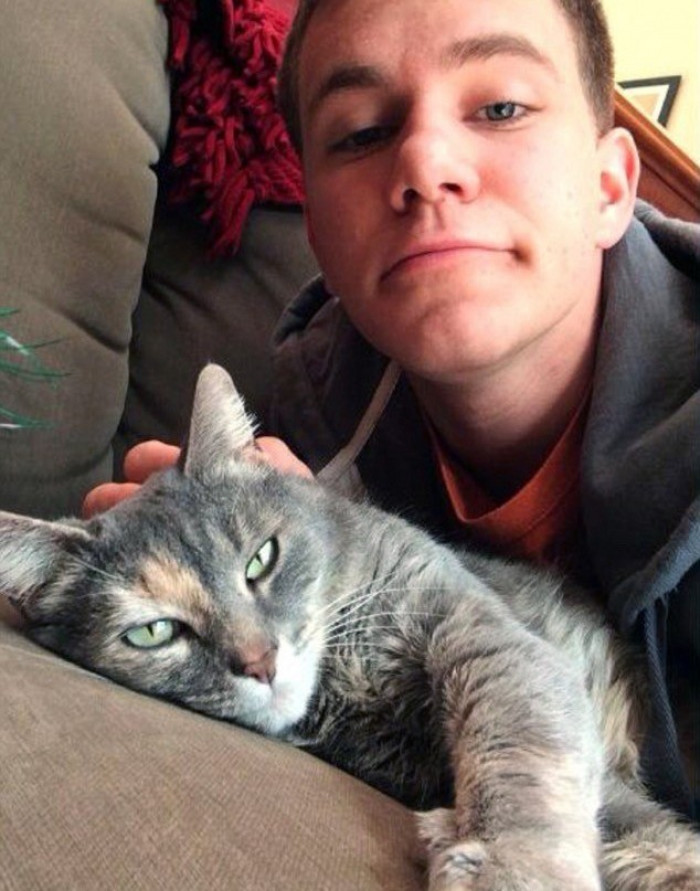 Sam and Ruby are the ultimate cat-human duo!