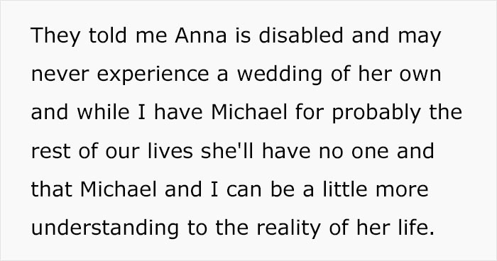 Anna is disabled and...