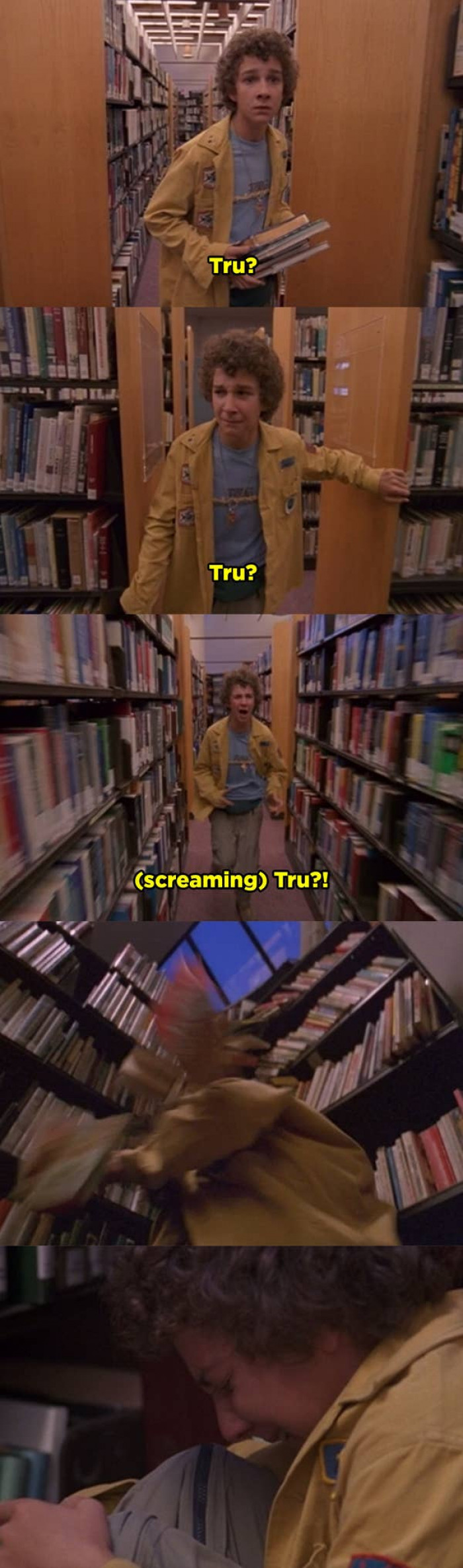 9. Tru Confessions: Eddie, a neurodivergent kid, became separated from his sister, Tru, at the library. This made him panic while searching for her, accidentally causing a stir.