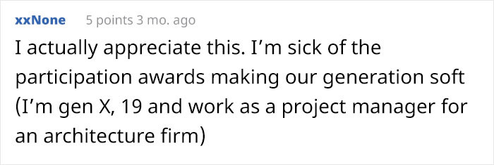 Ask me about my participation trophy.