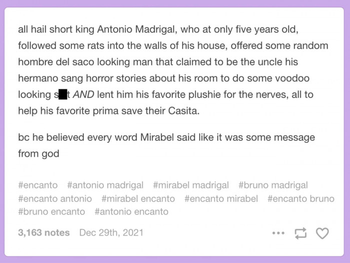 3. Antonio Madrigal is the best