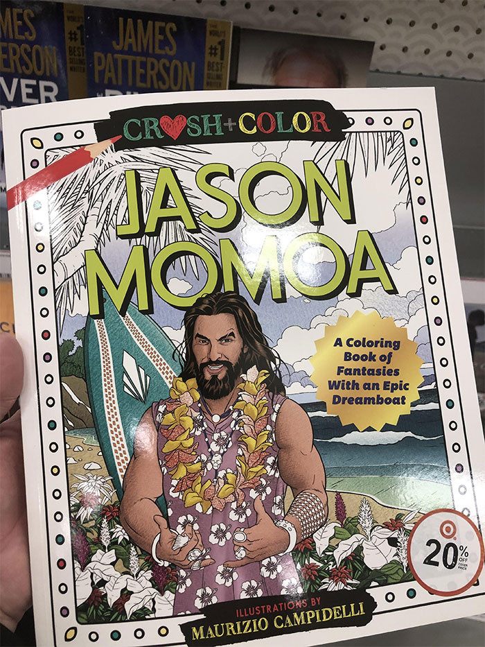 And THIS is the Jason Momoa coloring book!