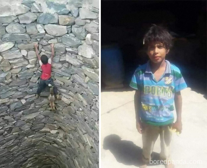 23. A 9-Year-Old Boy From Yemen Rescued A Fox From A Well That Was 3 To 4 Floors Deep Without Any Insurance Ropes