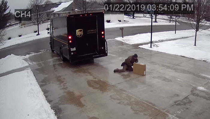 A UPS representative said, “UPS employees are known for their dedication to serving their customers. Sometimes, as in this video, UPS drivers get a little creative with how they make their deliveries in challenging circumstances.”