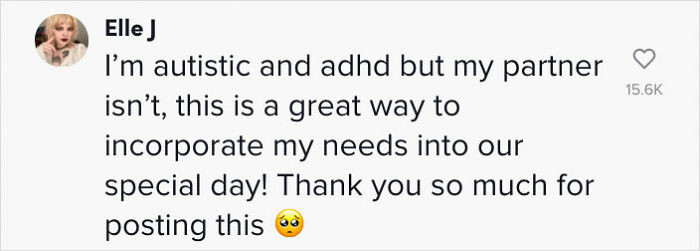 People are very grateful to the couple for sharing their wedding online.