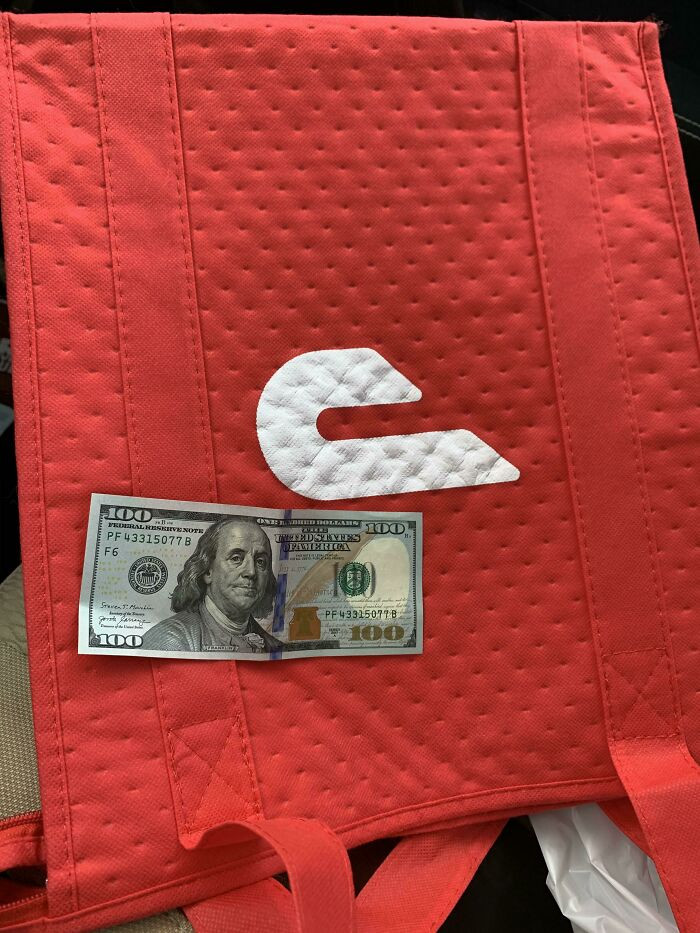 14. Just Dropped Off Some Zaxby’s and I Was Already Super Happy About His $6 Tip + Peak Pay Since It Was 1.5 Miles Away. But Then He Handed Me This. I’m Shaking Right Now