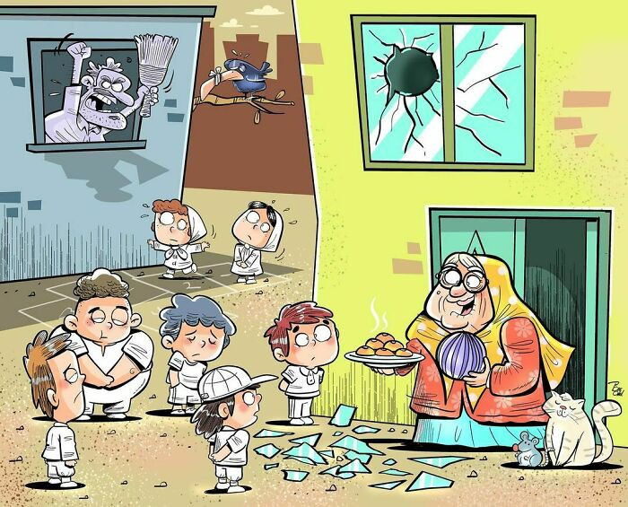 8. Some can't help the weak, while others help others even when they are weak.