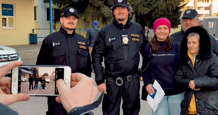 Eventually, Yulia, Hassan's grandmother, and their small dog also fled and managed to arrive safely in Slovakia.