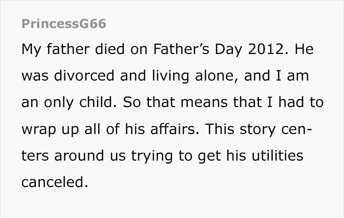 She sets the scene...