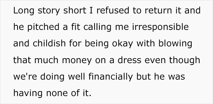 Furthermore, the user mentioned that $400 isn't considered a significant amount where she lives, but it still sparked controversy between them.