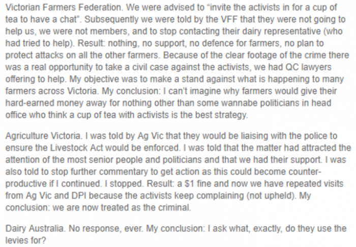 Neither did he receive any compensation nor any support.