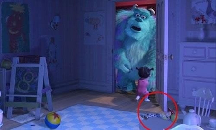 18. In the movie Monsters Inc., you can see Jesse on the floor of Boo's bedroom.